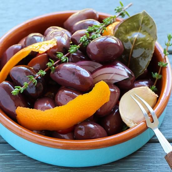 Marinated Black Olives