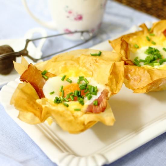 Eggs in Phyllo Dough