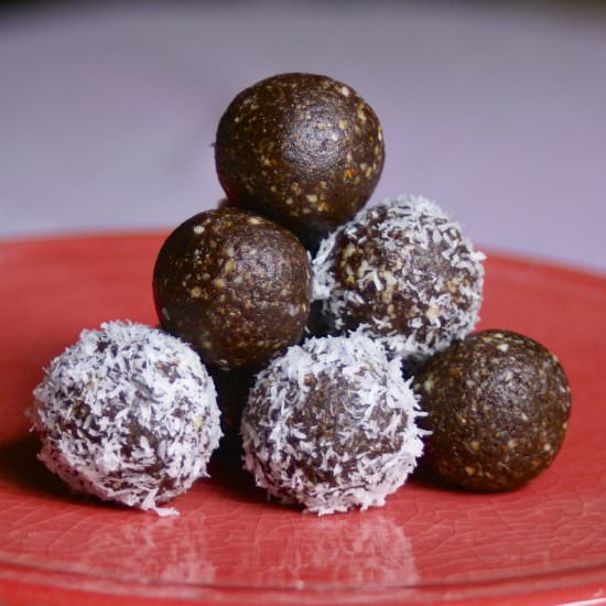 Raw Almond Joy Poppers