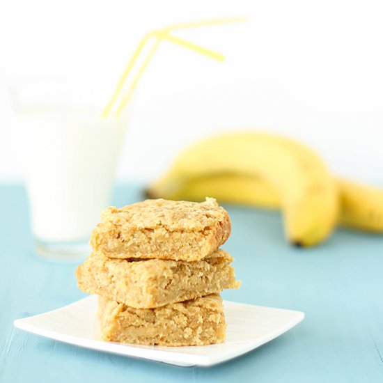 Banana blondies