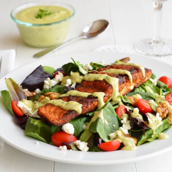 Blackened Salmon Salad
