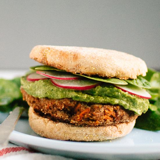 Gluten-Free Lentil Veggie Burgers