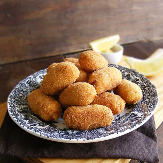 Croquetas Atun y Puerro