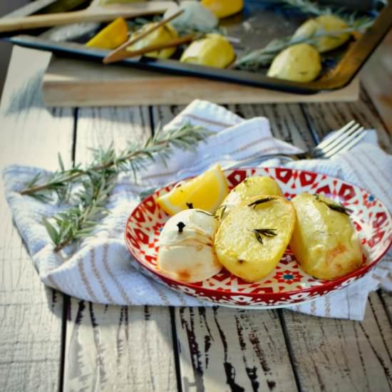 Roast Potatoes in Lemon & Rosemary