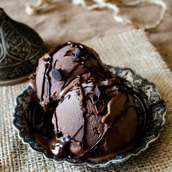 Homemade Chocolate Ice Cream