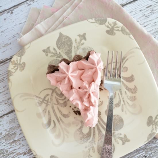Strawberry Rhubarb Cream Pie