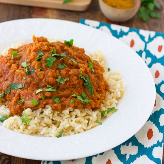 Slow-Cooker Red Lentil Curry