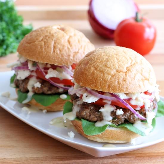 Ultimate Greek Burgers
