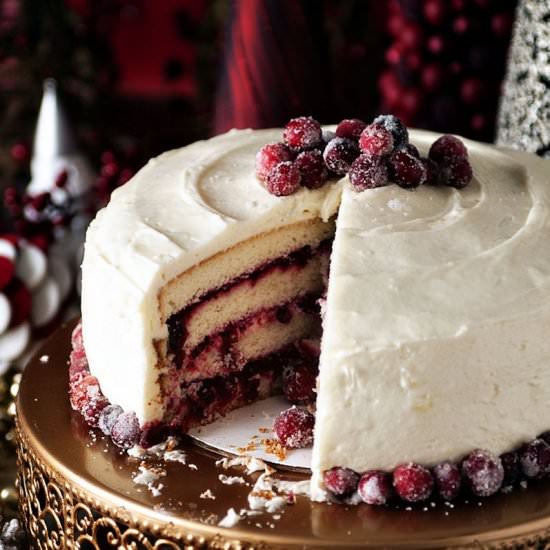 Cranberry Vanilla Bean Cake