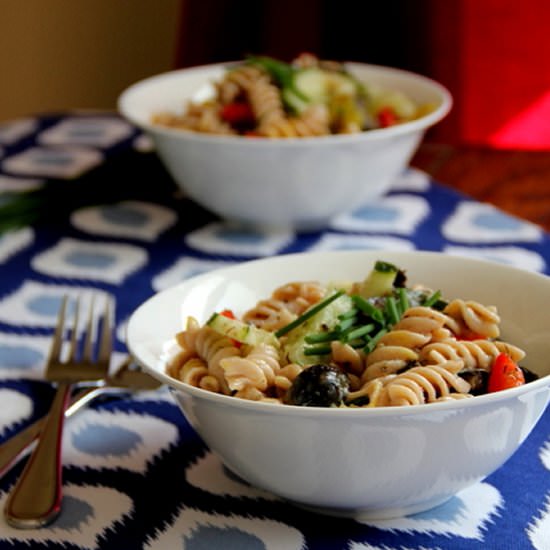 All-Natural Greek Pasta Salad
