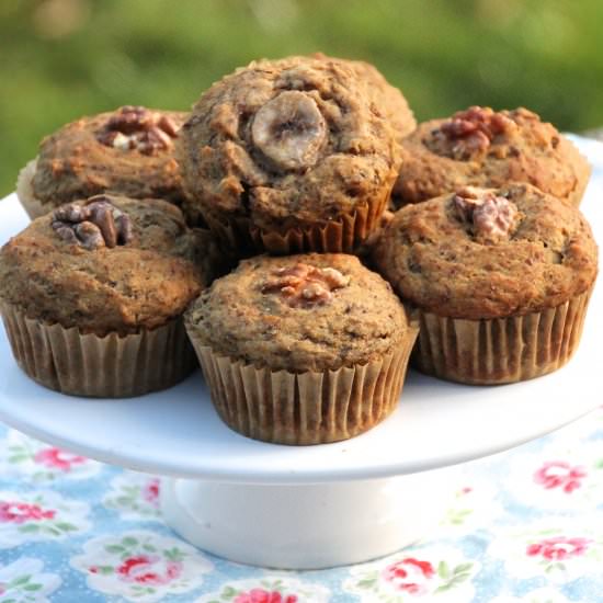 Vegan & Gluten Free Banana Muffins