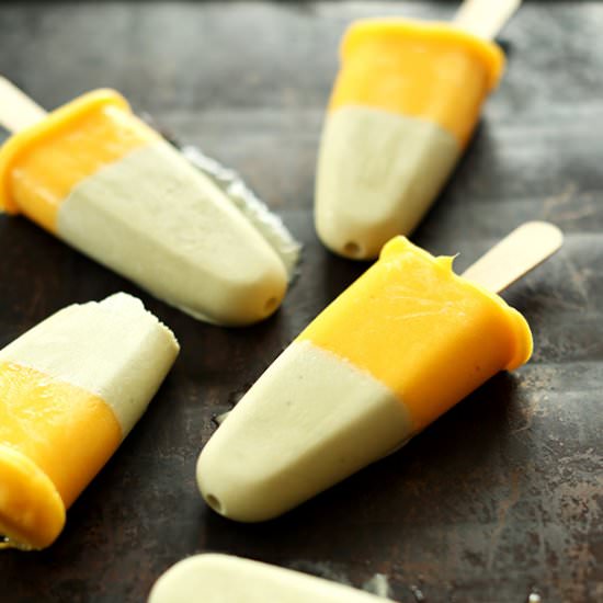 Mango Green Tea Pops