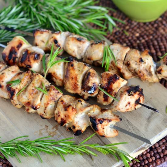 Rosemary Ranch Chicken Skewers