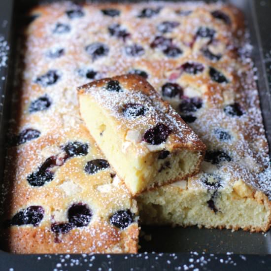 Blueberry Friand Blondies