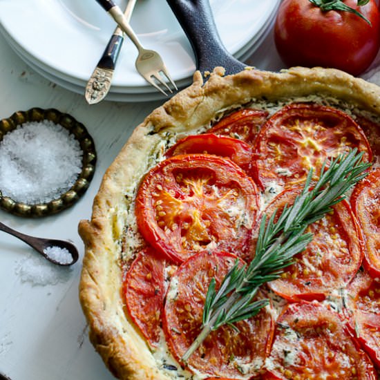 Tomato and Goat Cheese Tart