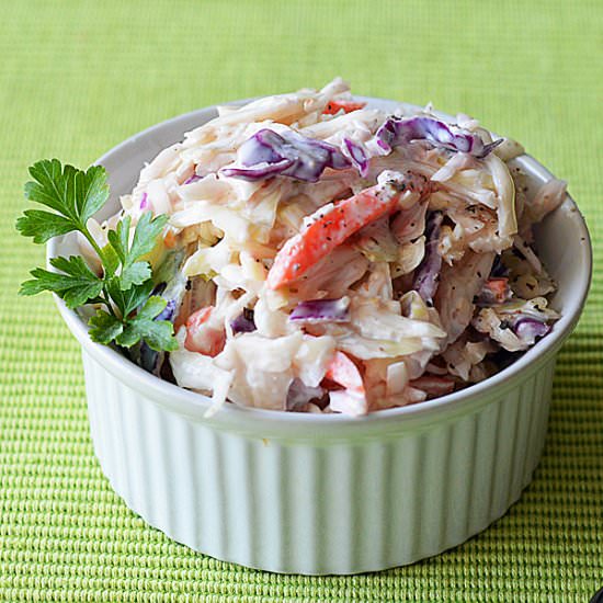 Creamy Vegan Coleslaw