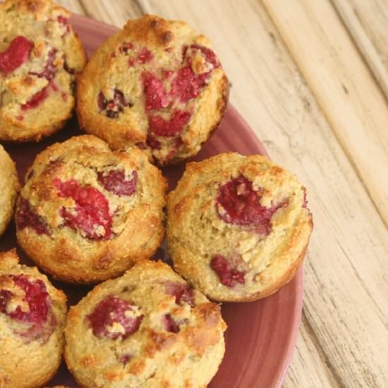 Raspberry Oatmeal Muffins