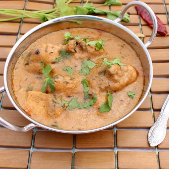 Low-Fat, Creamy Chicken Curry