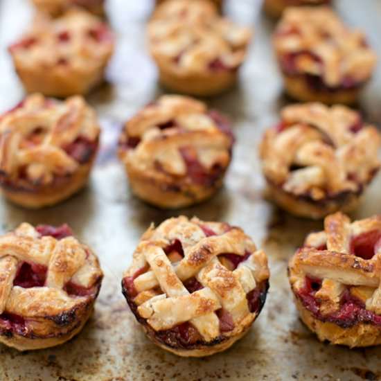 Mini Raspberry Peach Pies
