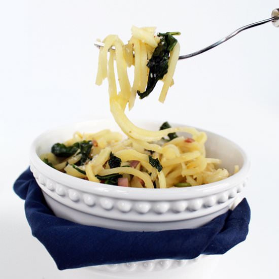 Parsnip Noodles with Ramps