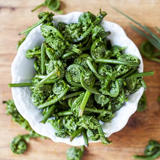 Fiddleheads for Victoria Day