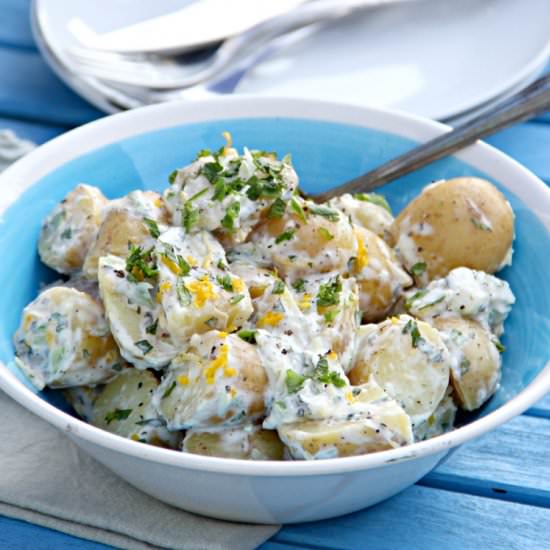 Mint & Creme Fraiche Potato Salad