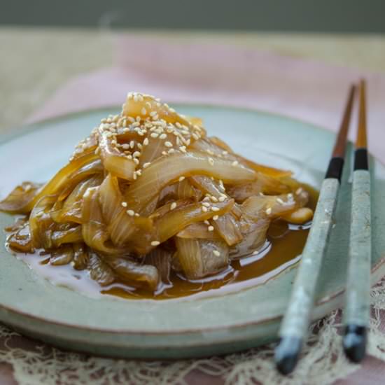 Soy Braised Onion