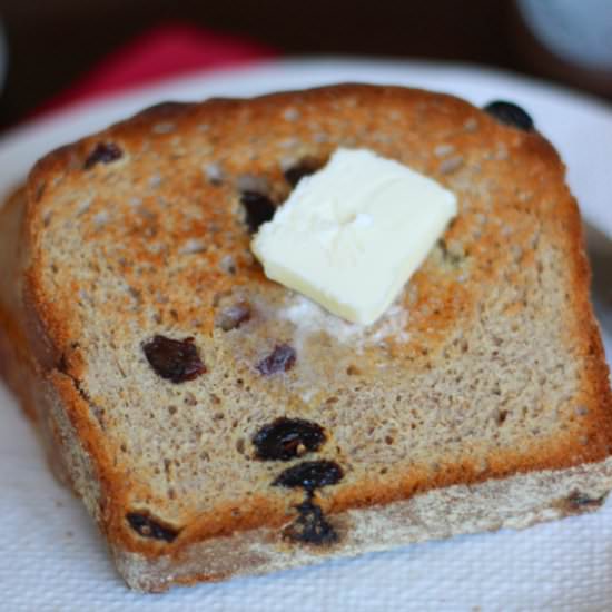 Cinnamon Raisin English Muffin Bread