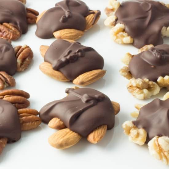 Decadent Dark Chocolate Turtles