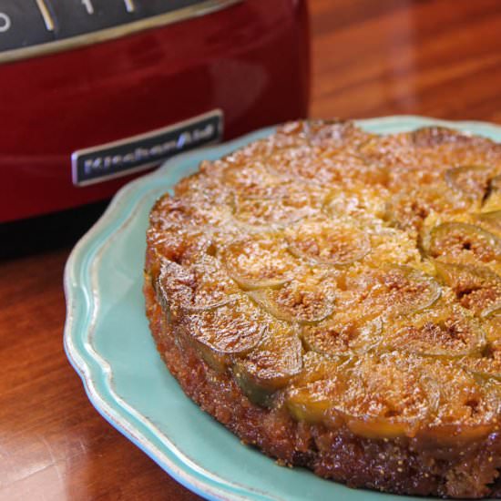 Upside-down Fig & Ginger Cake