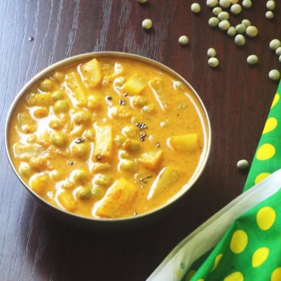 Potato Pea Curry | Batani Gasi