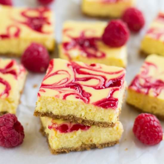 Lemon Raspberry Cheesecake Bars