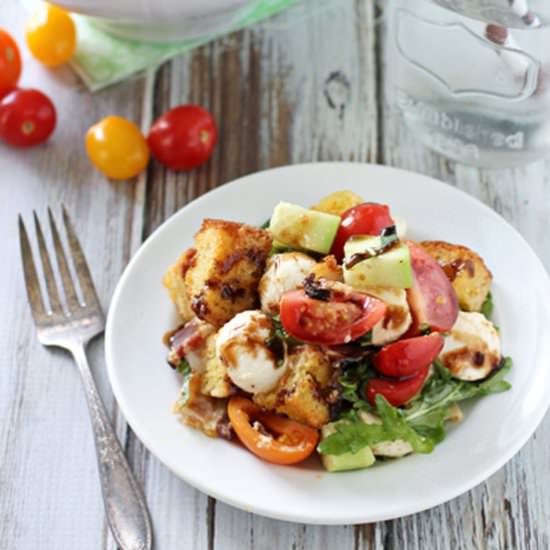 BLT Cornbread Panzanella