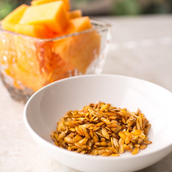 Roasted Cantaloupe Seeds