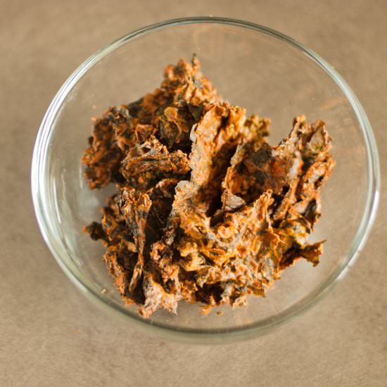 Jalapeño Cheddar Kale Chips
