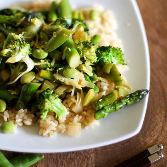 Spring Vegetable Stir Fry