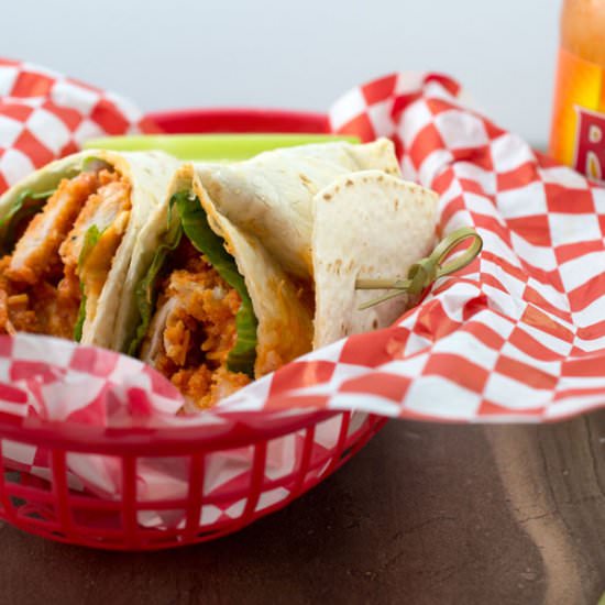 Baked Buffalo Chicken Wrap