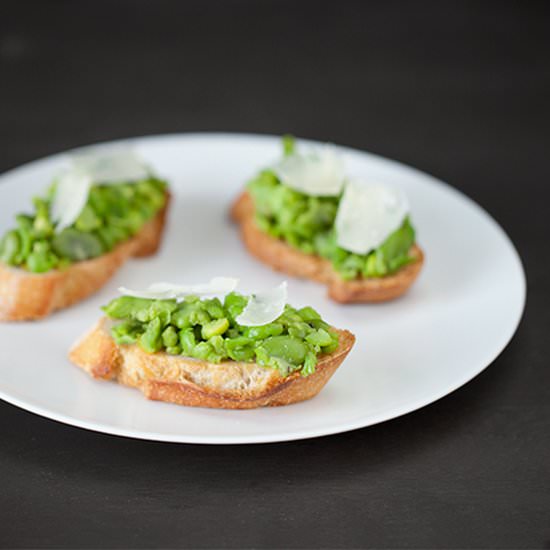 Fava Bean Crostini