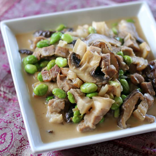 Pork, Shiitake and Edamame