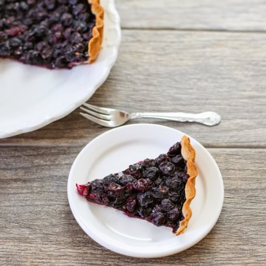 2 Ingredient Blueberry Tart