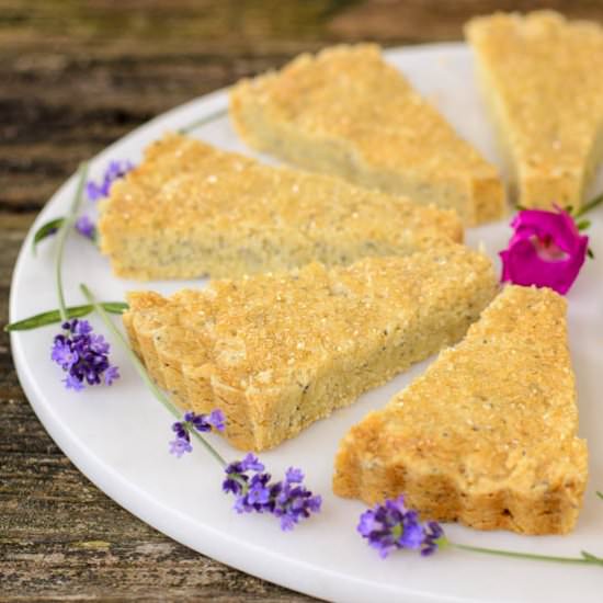 Lavender Poppy Seed Shortbread