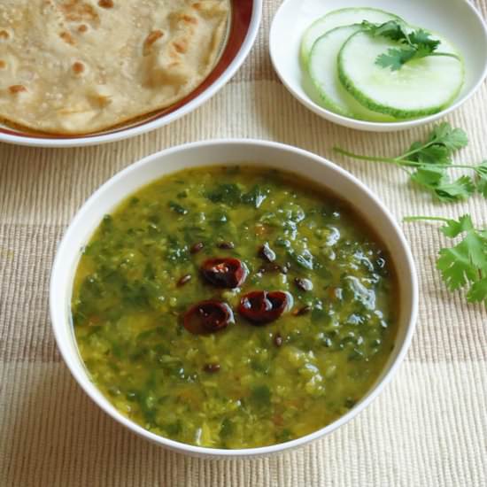 Palak Moong Dal / Spinach Dal
