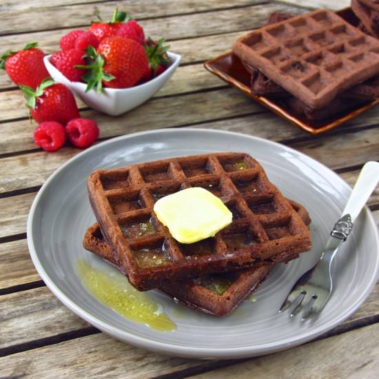 Double Chocolate Keto Waffles