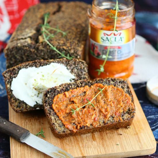 GF Sprouted Black Quinoa Bread
