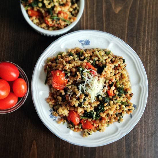 5 Ingredient Toasted Pearl Couscous