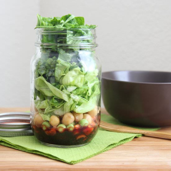 Salad with Blueberry Dressing