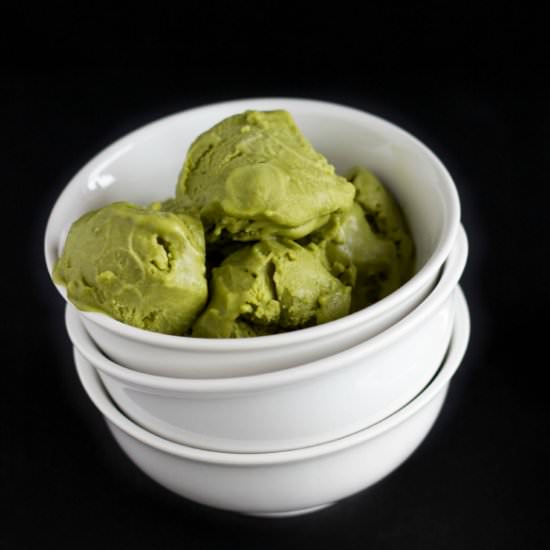 Vegan Green Tea Ice Cream