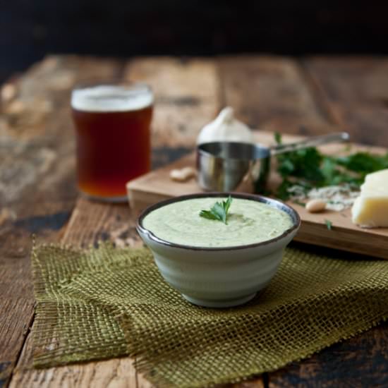 Creamy White Bean Beer Cheese Dip
