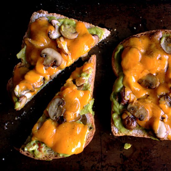 avocado mushroom melts