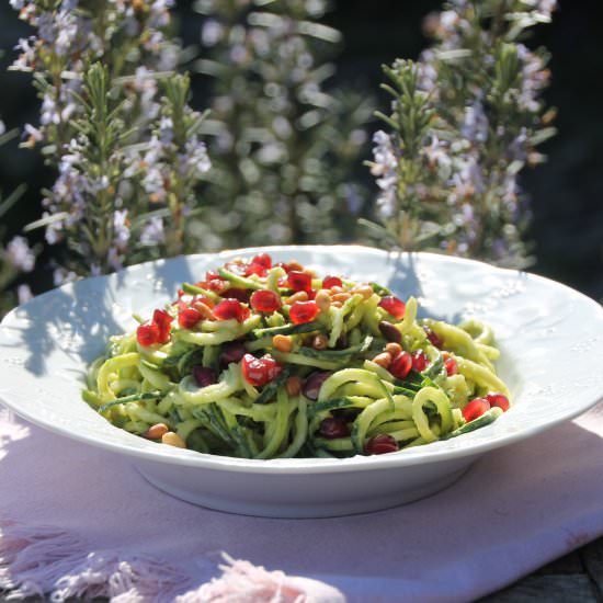 Raw Zuchinni Alfredo